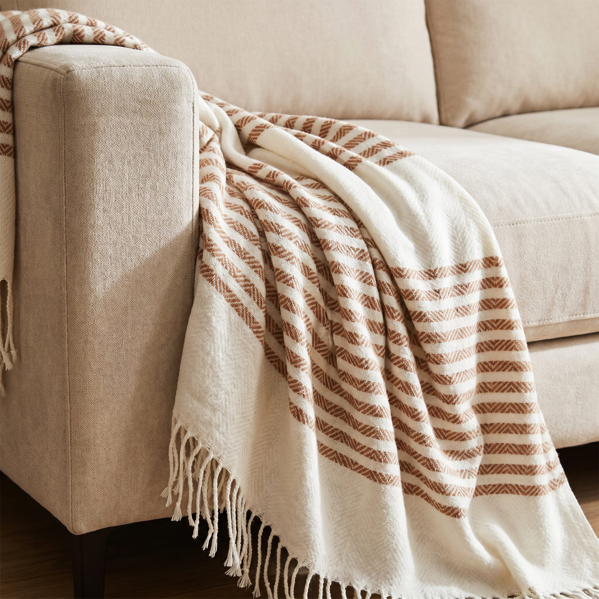 Manta Liguria Beige 140x220 cm