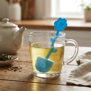Infusor de Té Silicona Flower Blue