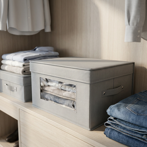 Organizador Zenith con Tapa y Ventana Gris