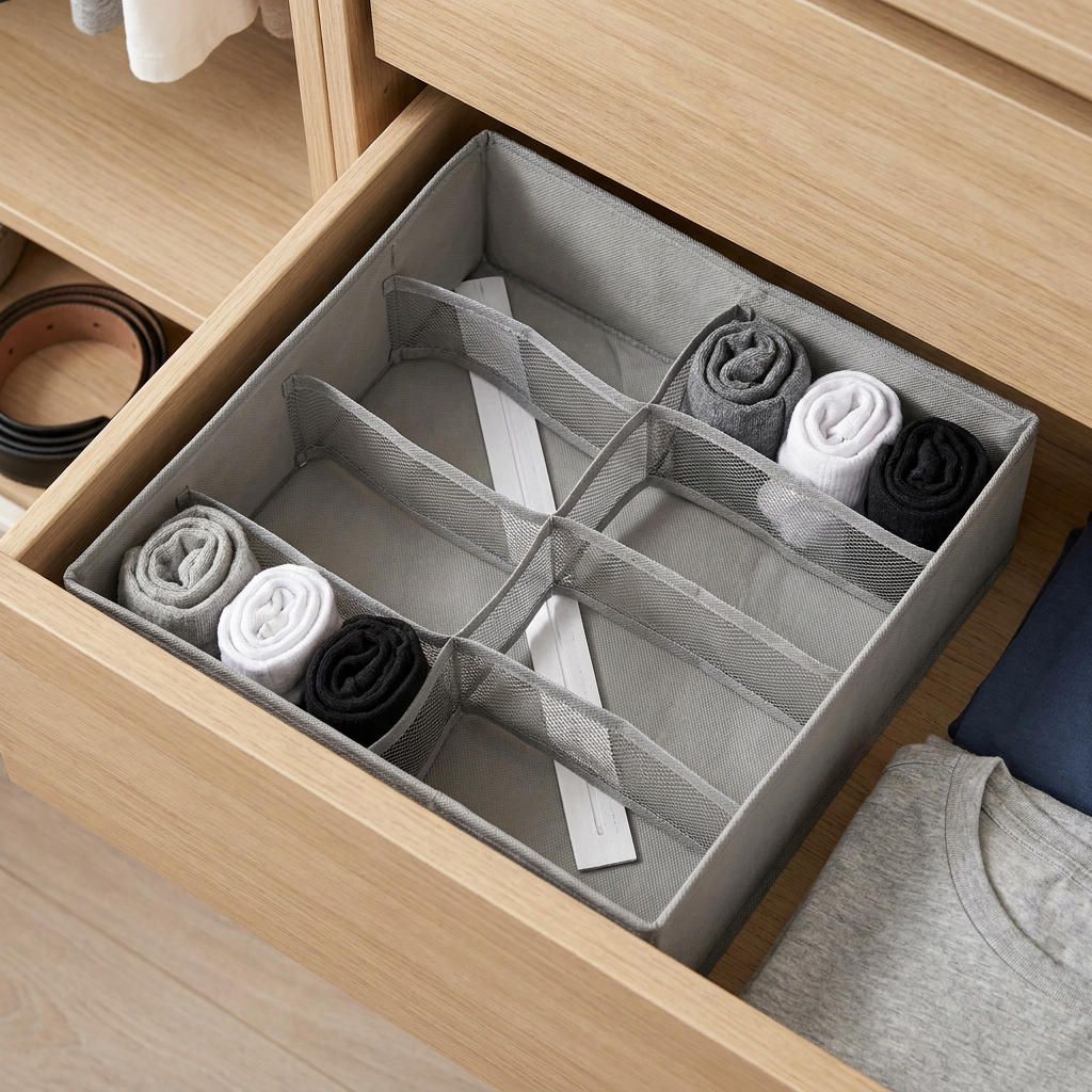 Organizador Zenith Cajón 8 Divisiones Gris