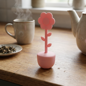 Infusor de Té Silicona Flower Pink