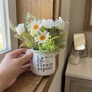 Mini Maceta La Vie en Fleurs — Bouquet Blanco