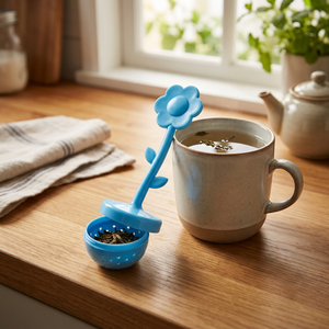 Infusor de Té Silicona Flower Blue
