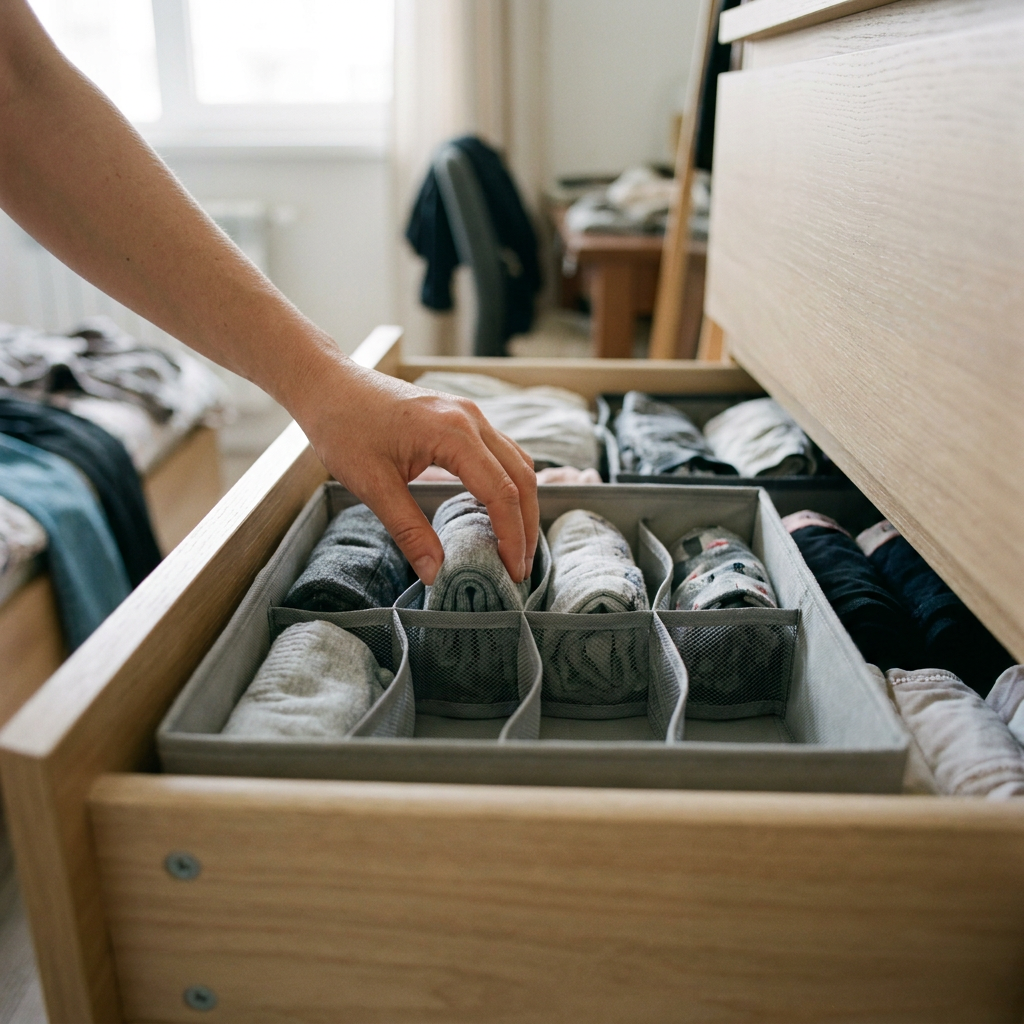 Organizador Zenith Cajón 8 Divisiones Gris