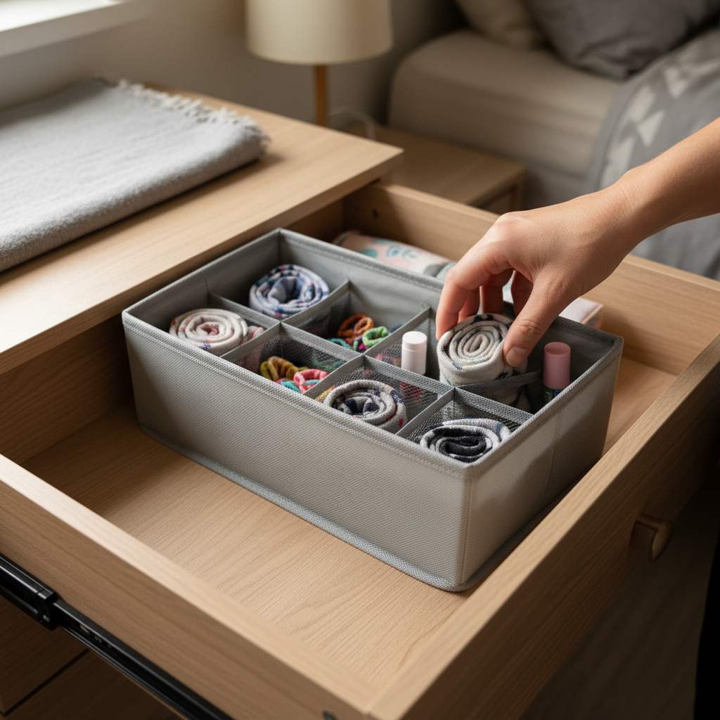 Organizador Zenith Cajón 8 Divisiones Chico Gris