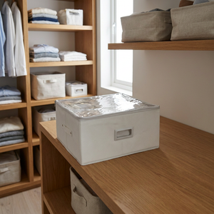 Organizador Zenith con Cierre Transparente M Natural