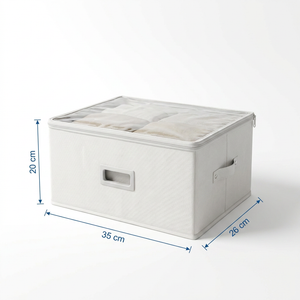 Organizador Zenith con Cierre Transparente M Natural