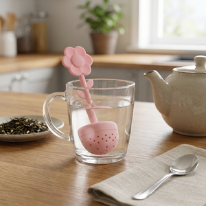 Infusor de Té Silicona Flower Pink