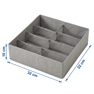 Organizador Zenith Cajón 8 Divisiones Gris