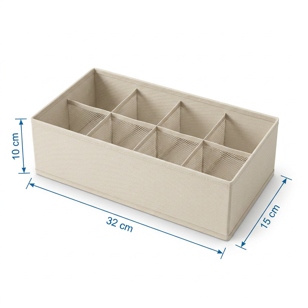 Organizador Zenith Cajón 8 Divisiones Chico Natural