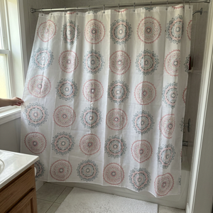 Cortina de Baño Mandala Rosa