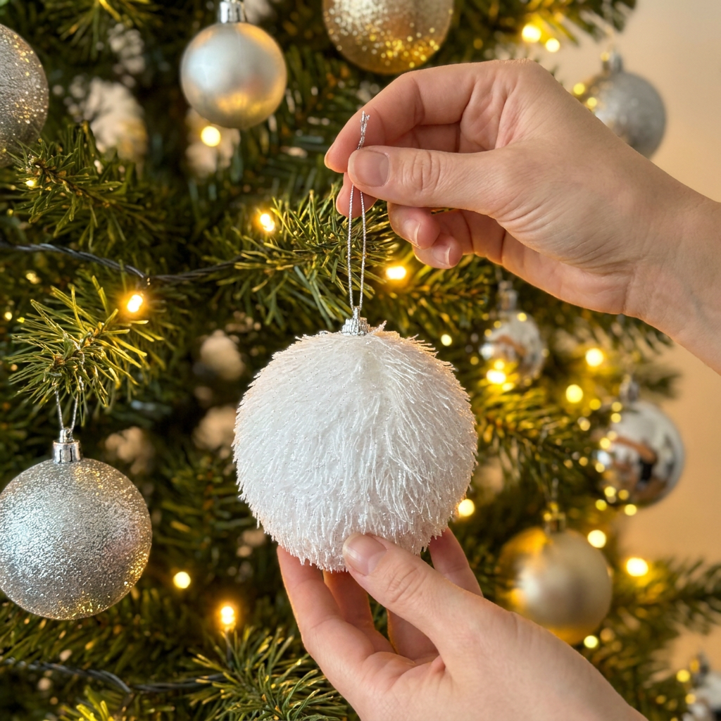 Esfera Snow 10 cm