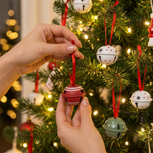 Set x 6 Cascabeles Christmas Joy