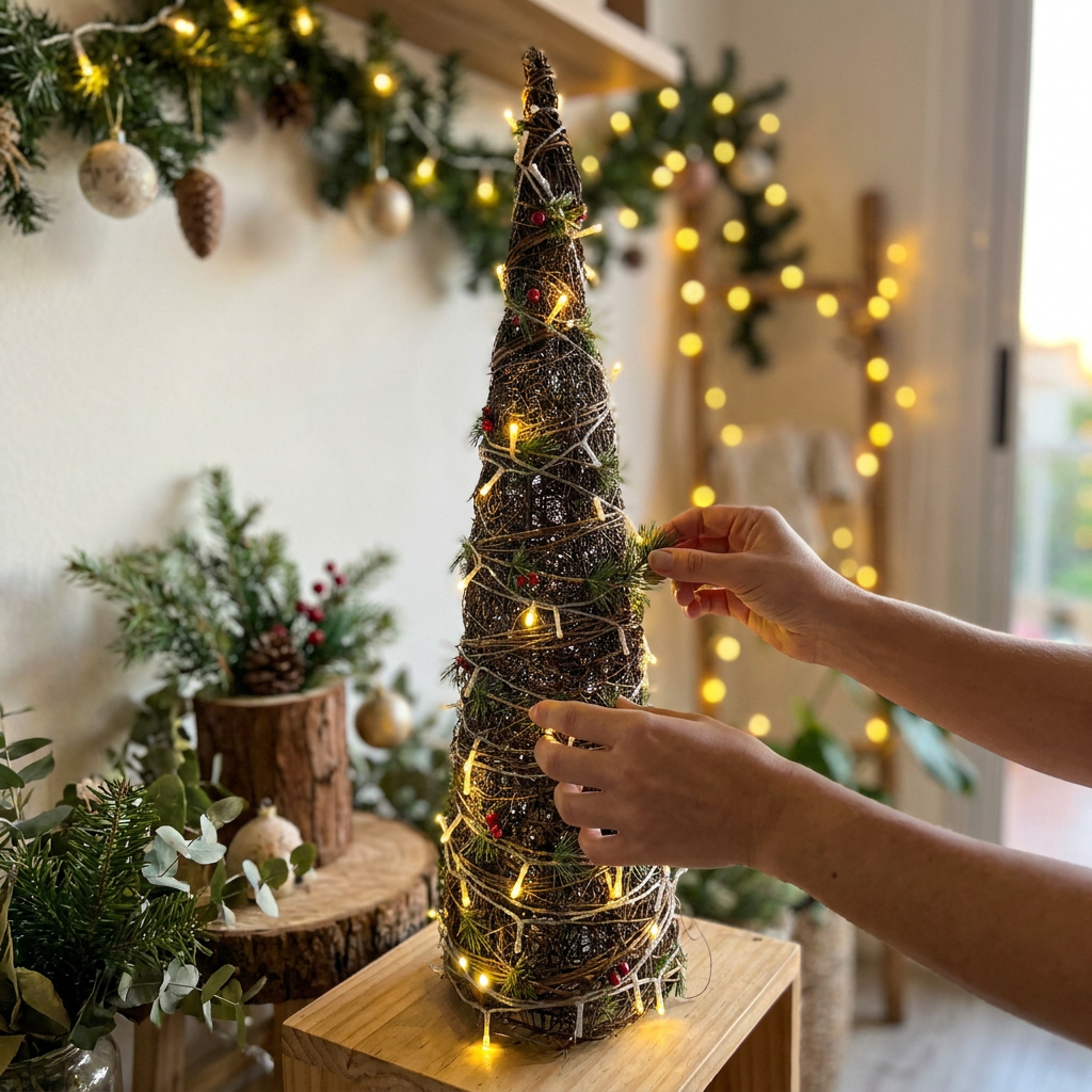 Árbol Woodland Luminoso 80 cm