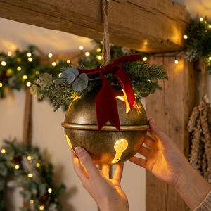 Cascabel Luminoso Star Rustic Gold 26 cm