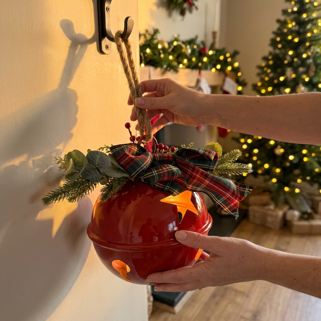 Cascabel Luminoso Star Red 26 cm