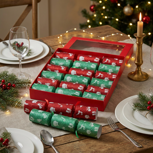 Crackers Navideños Holly Set x6