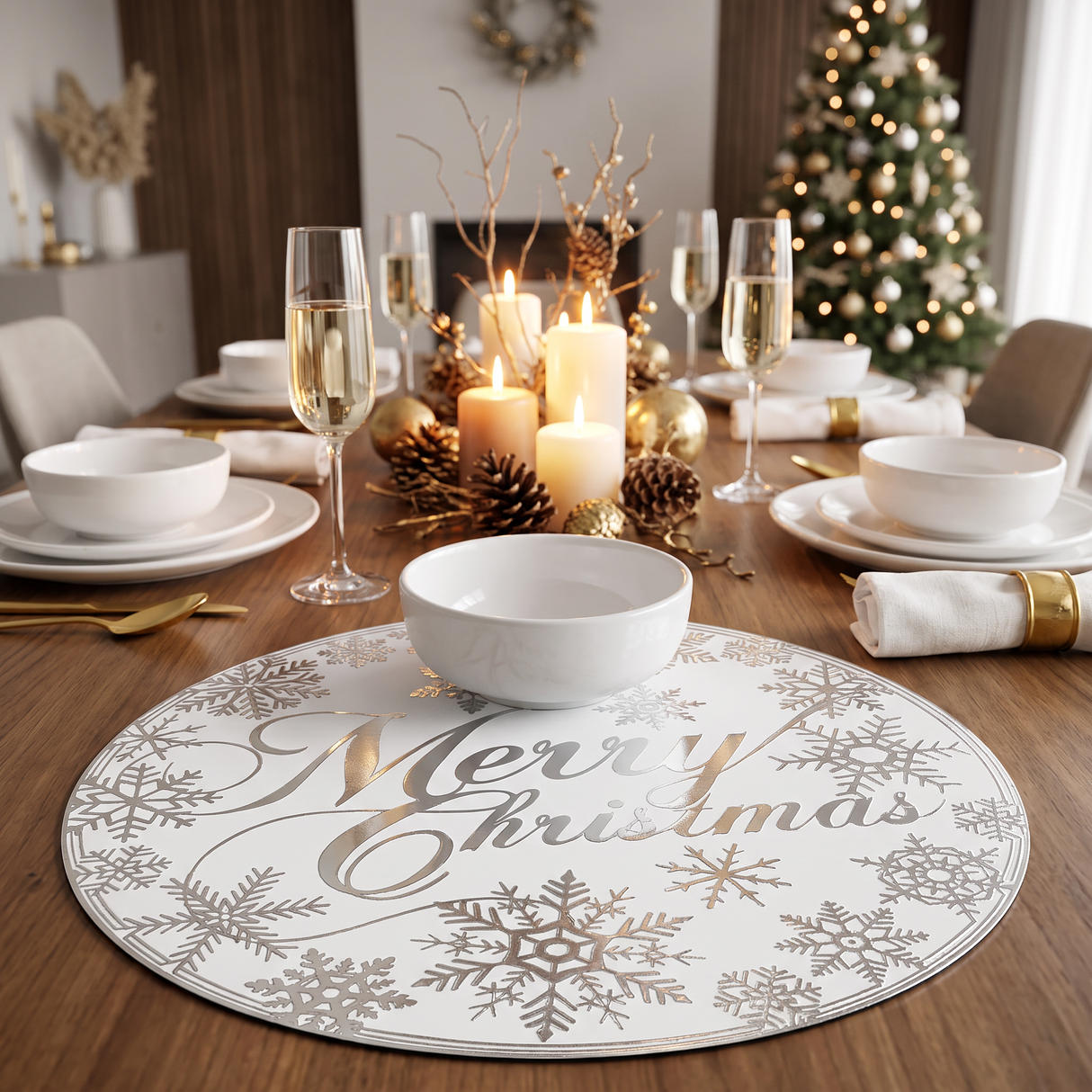 Individual Merry Christmas Silver