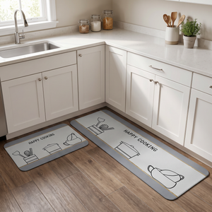 Set Alfombras de Cocina Happy Cooking