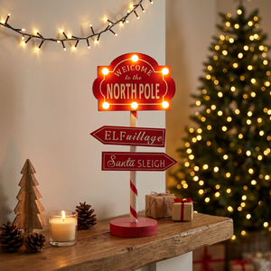 Cartel Luminoso North Pole 36 cm
