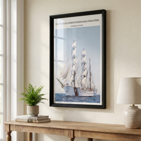 Cuadro Sailing 30x50 cm Marco Negro