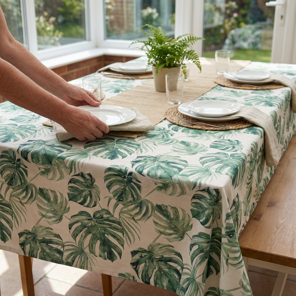 Mantel Monstera Tropical 1,52 x 3 mts