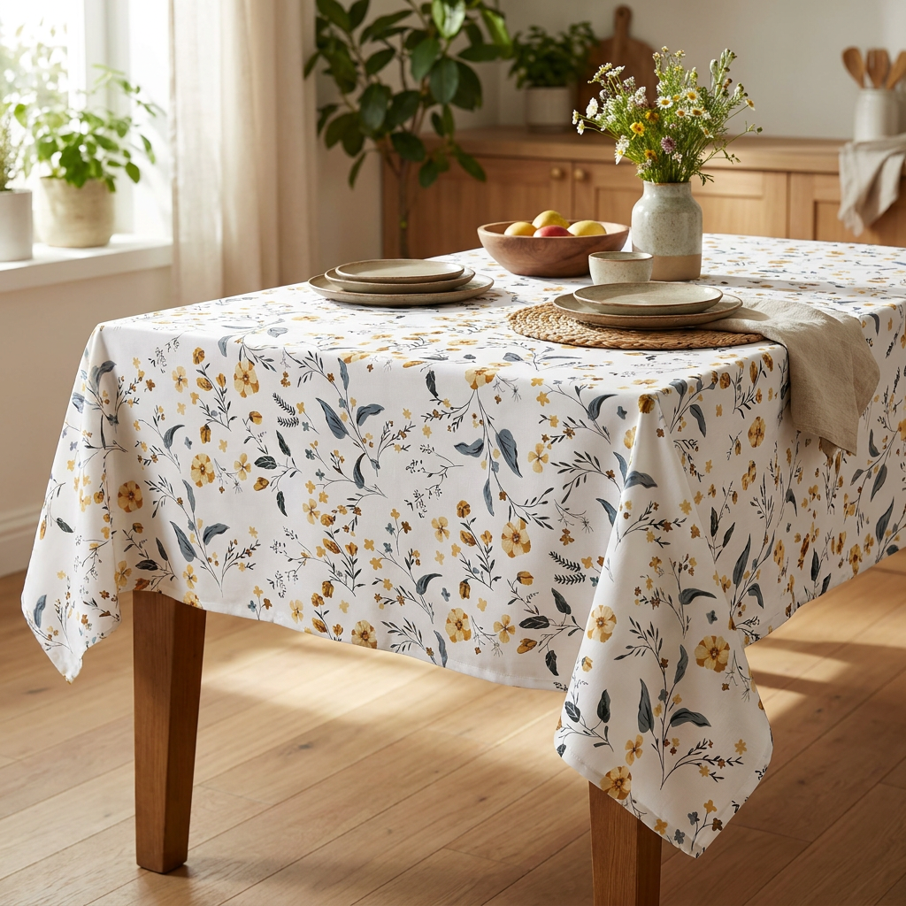 Mantel Flores Silvestres 1,52 x 2,40 mts