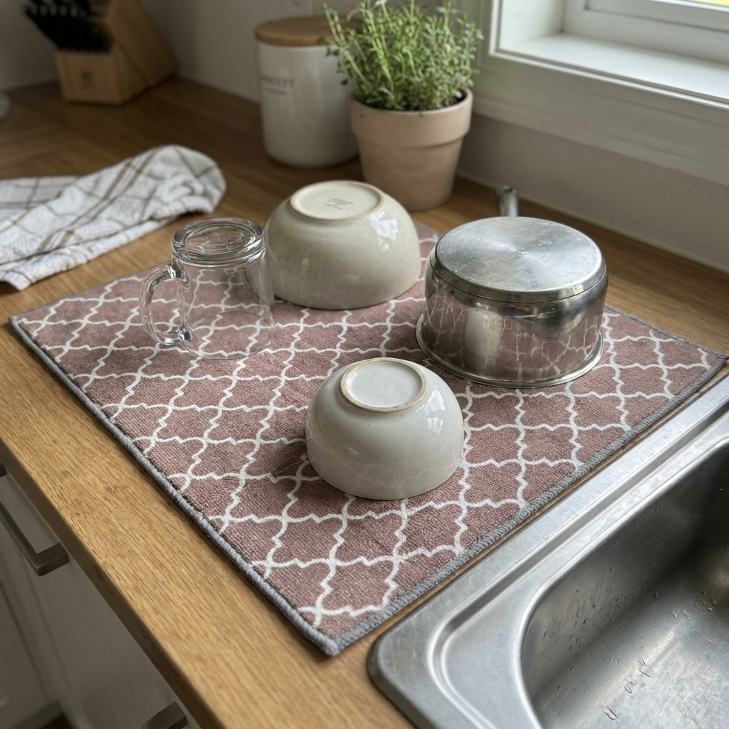 Mat Secaplatos Mosaic Brown