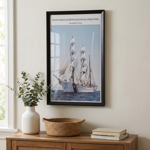 Cuadro Sailing 30x50 cm Marco Negro