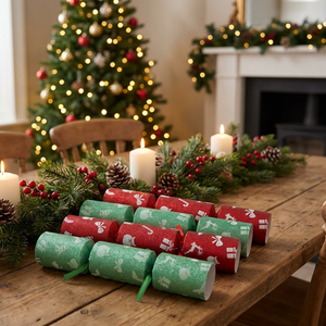 Crackers Navideños Holly Set x6