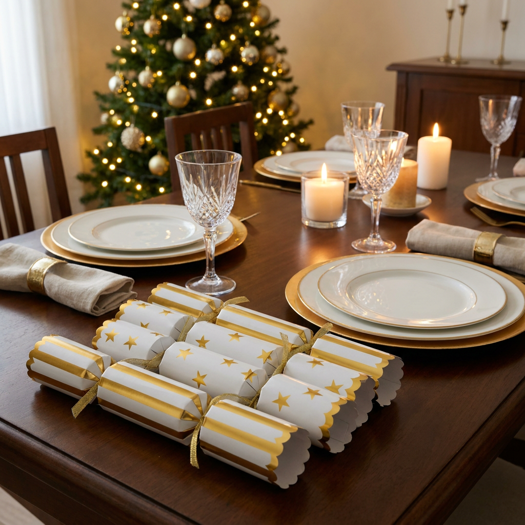 Crackers Navideños Gold Set x6