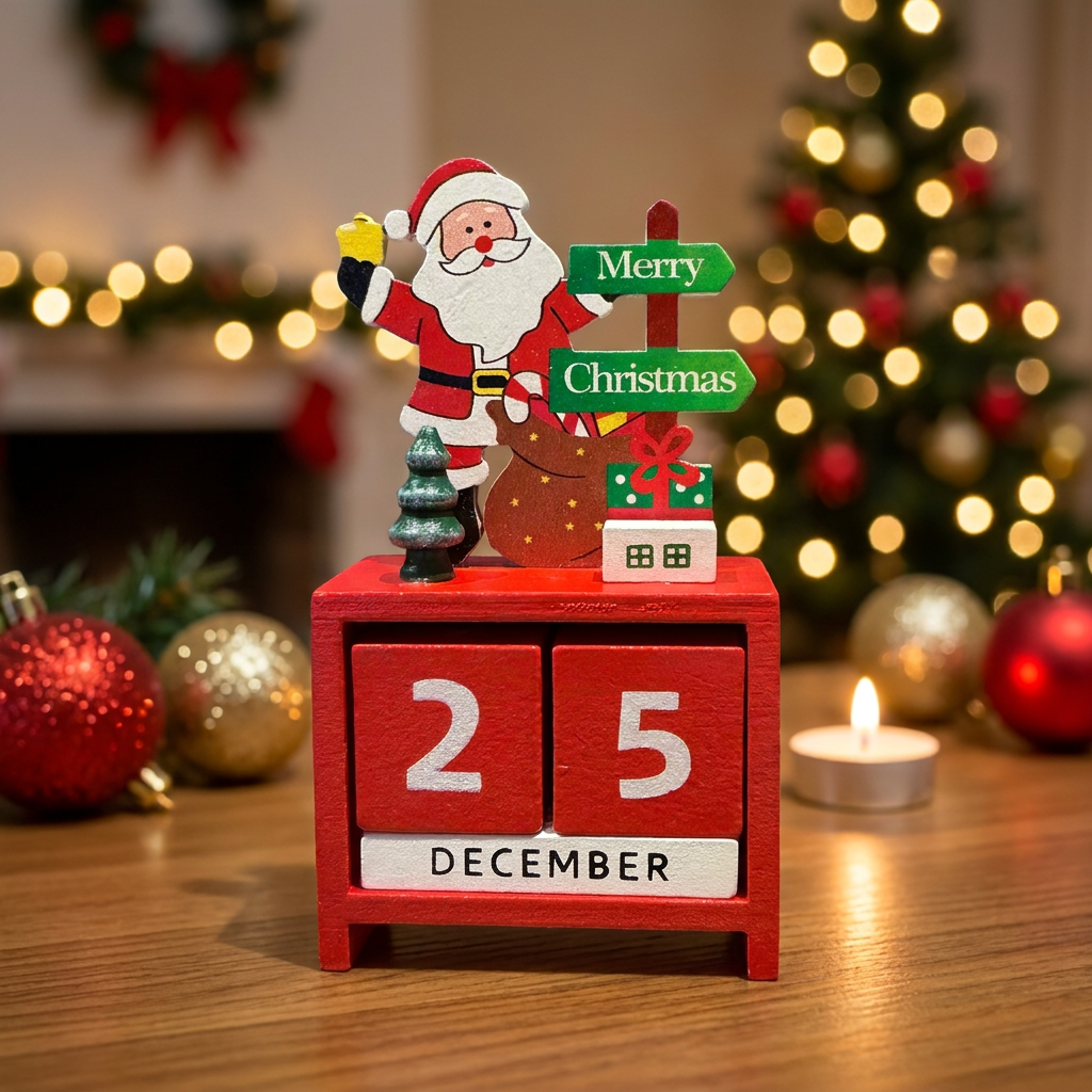 Calendario Merry Christmas Red