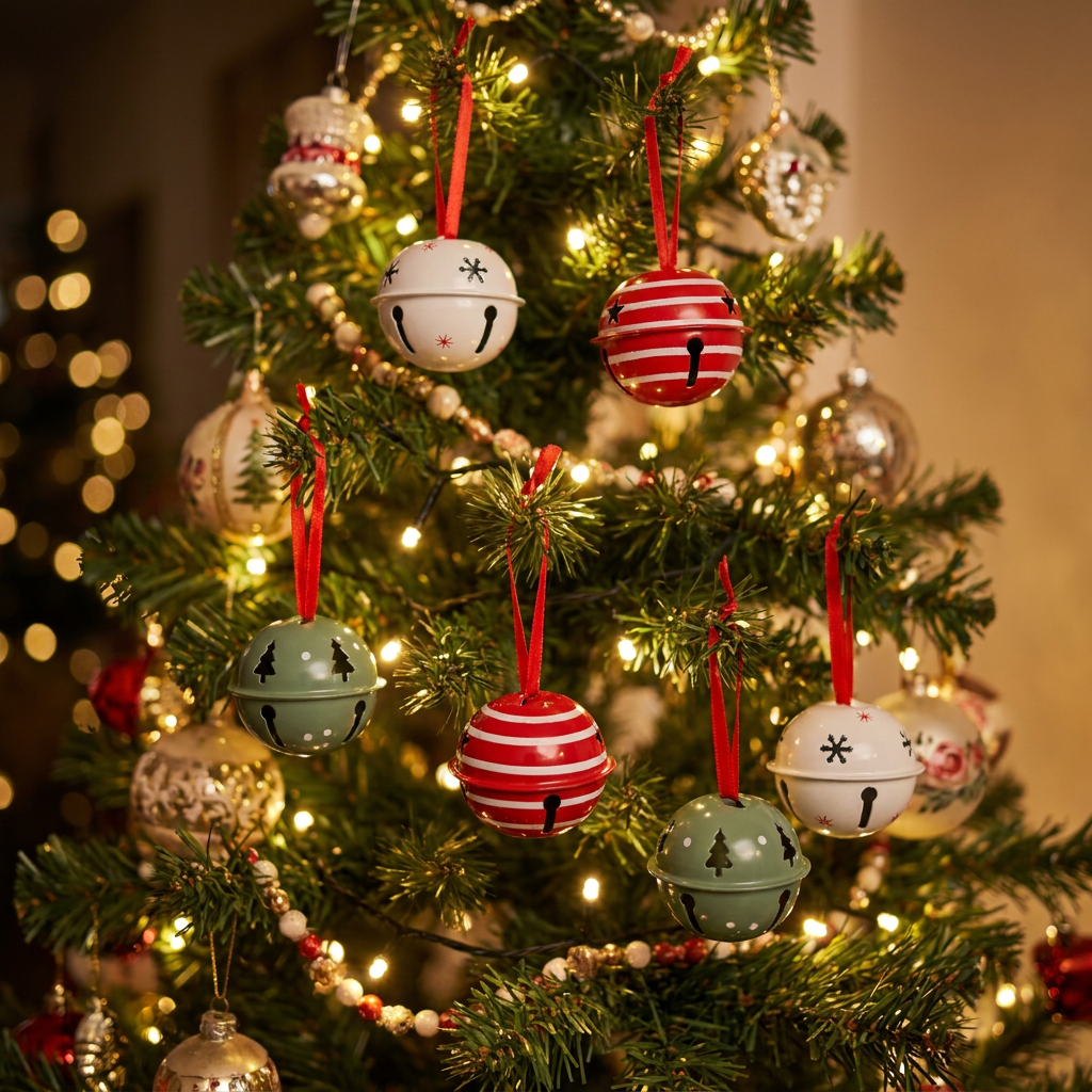 Set x 6 Cascabeles Christmas Joy