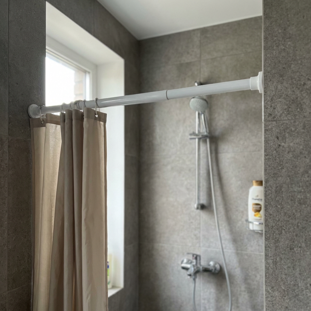 Barral de Cortina Extensible Blanco