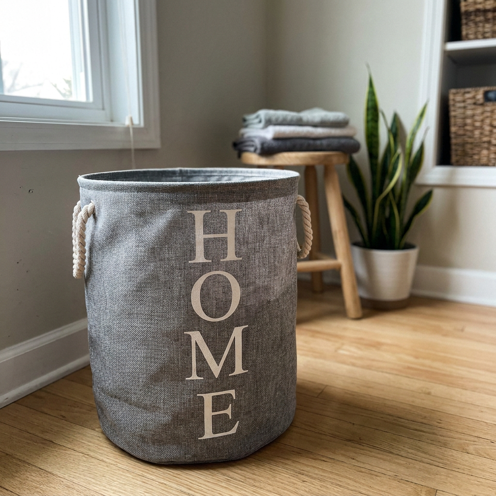 Cesto Home Gris 40 x 50 cm