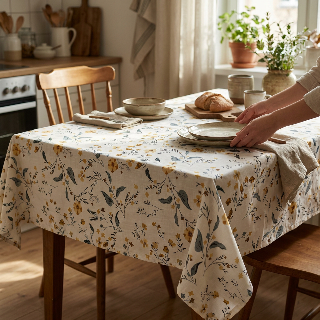 Mantel Flores Silvestres 1,52 x 2,40 mts