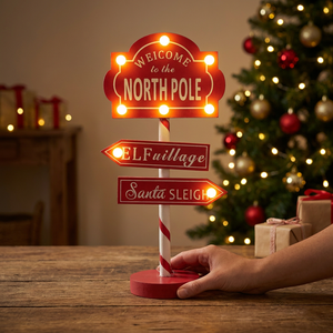 Cartel Luminoso North Pole 36 cm