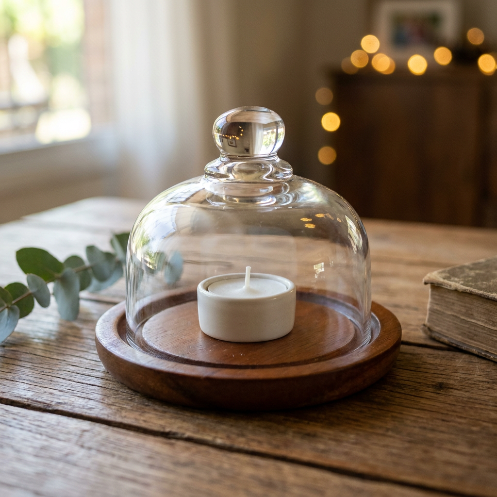 Campana con Base Madera 11 cm