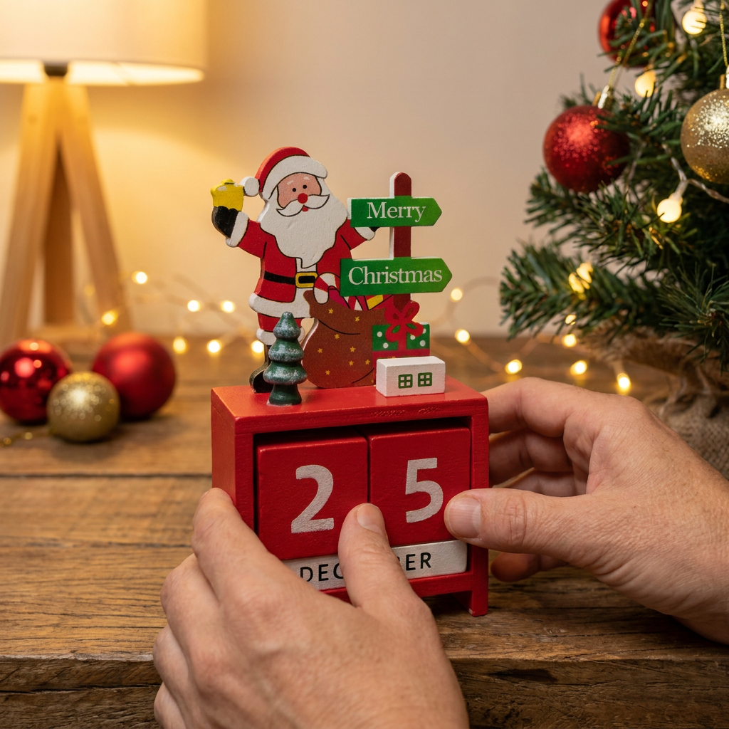 Calendario Merry Christmas Red