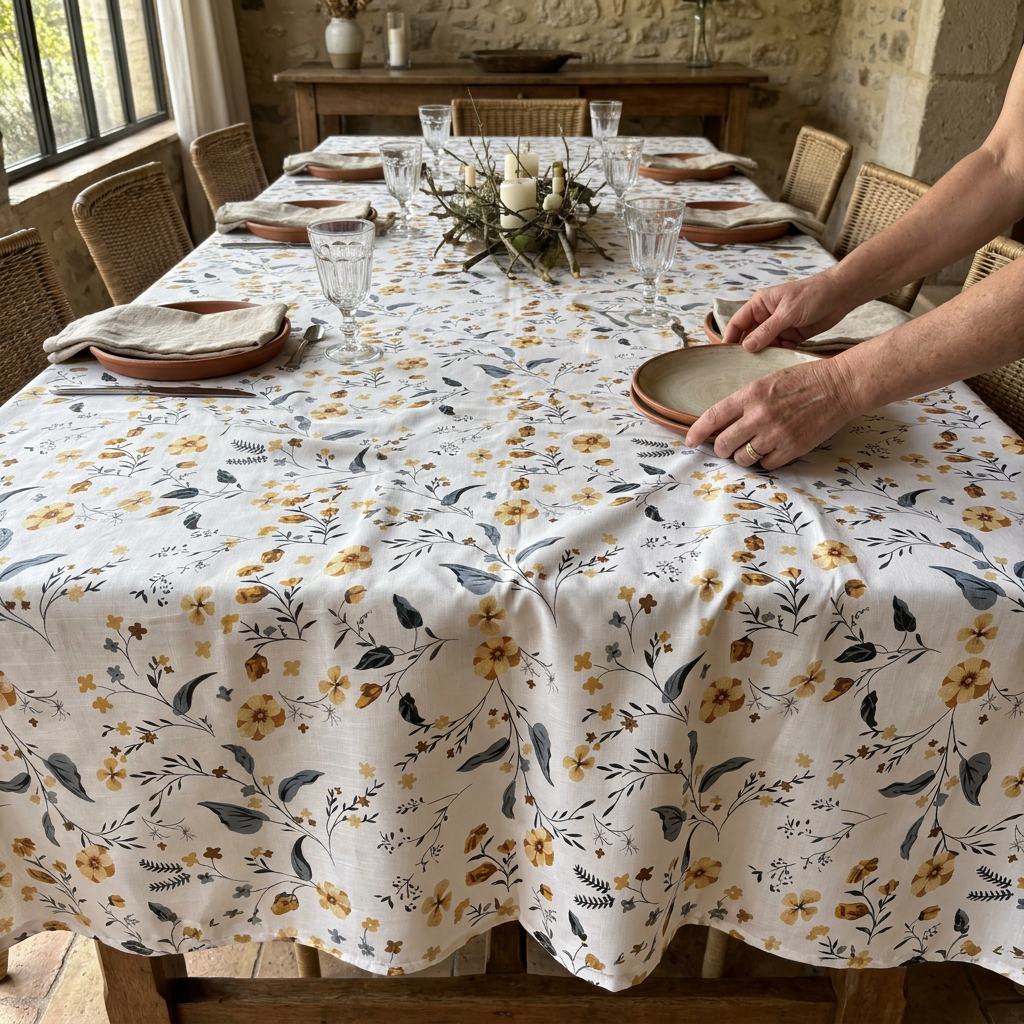 Mantel Flores Silvestres 1,52 x 3,50 mts