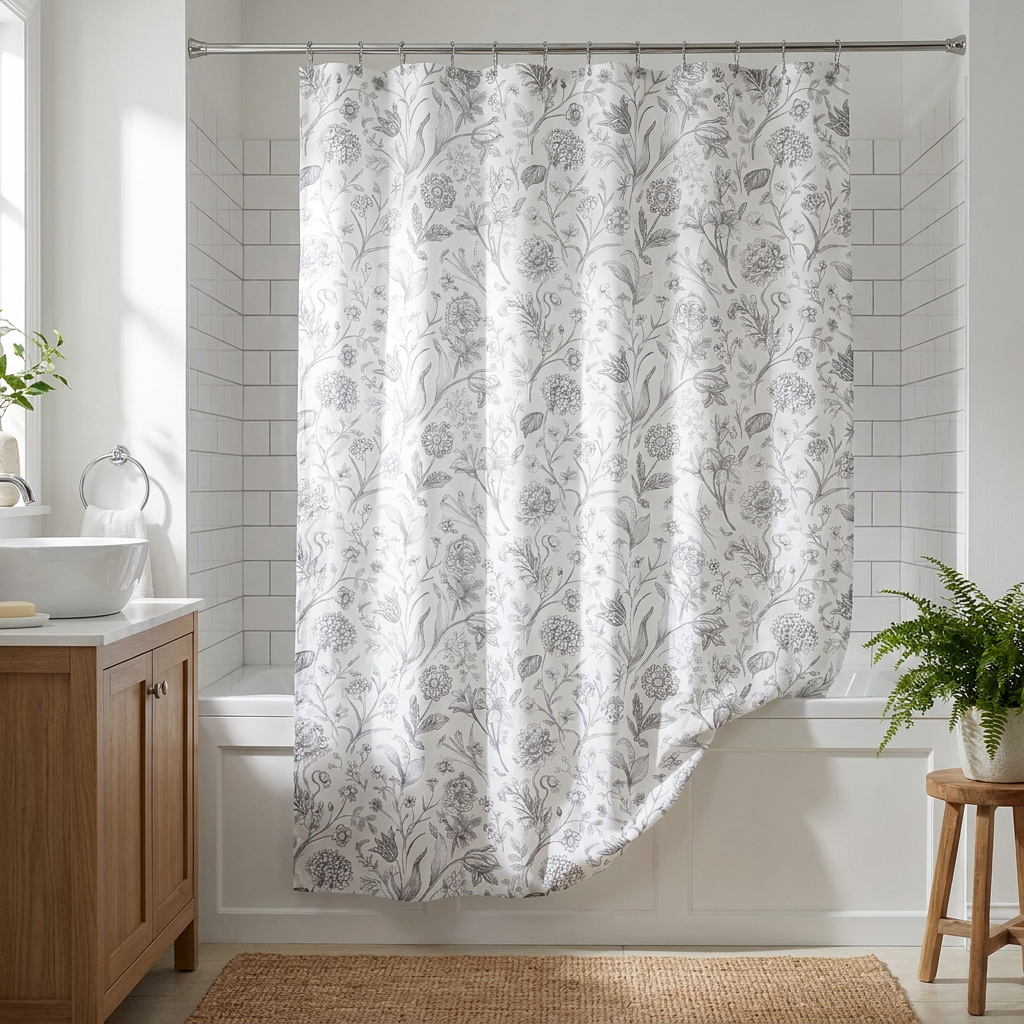 Cortina de Baño Provence Grey