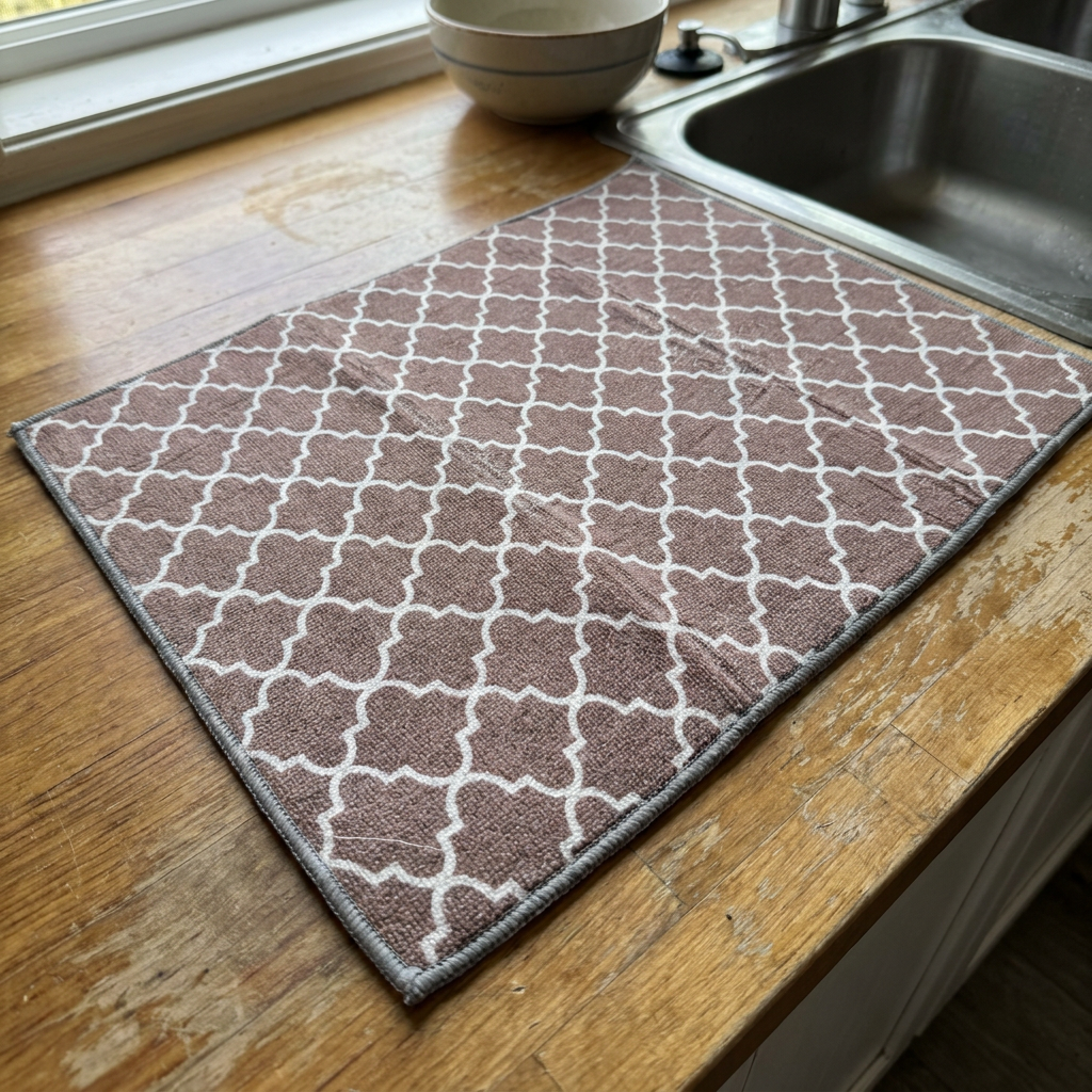Mat Secaplatos Mosaic Brown