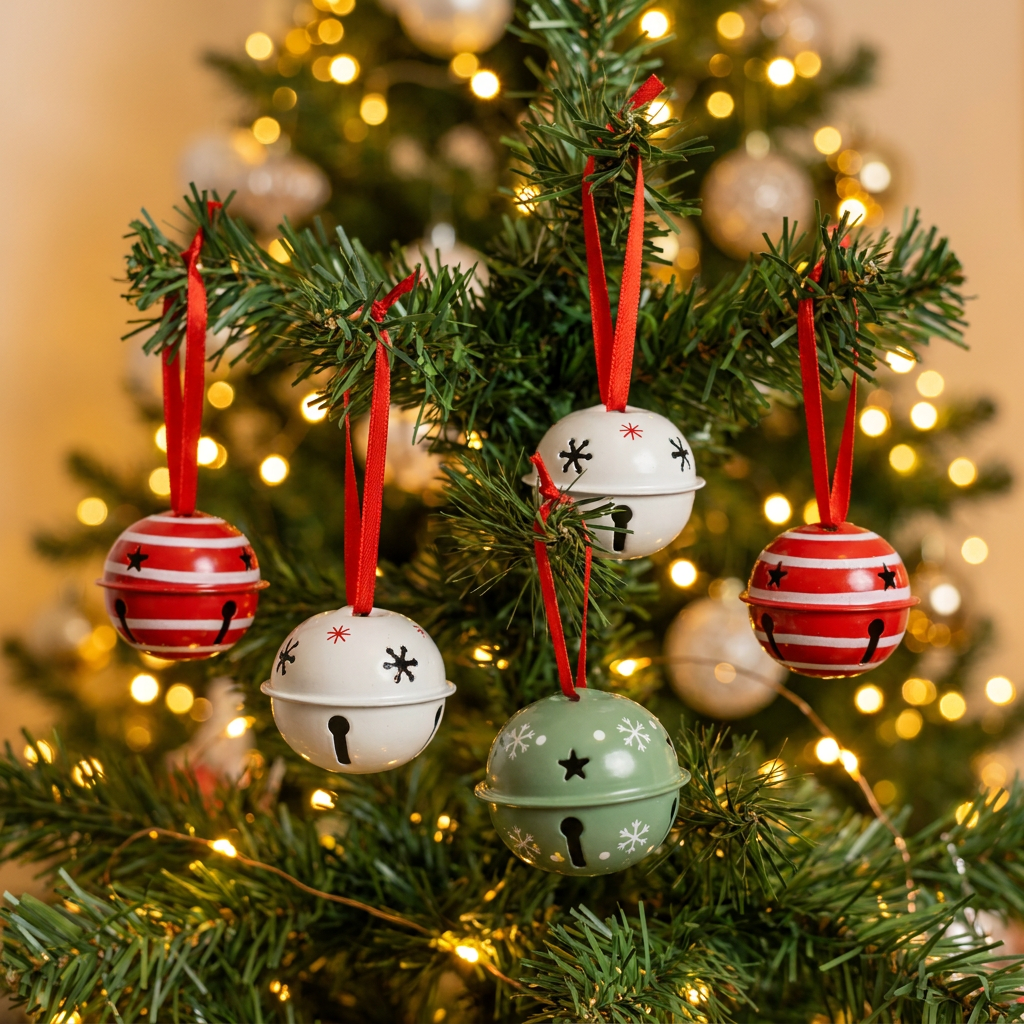 Set x 6 Cascabeles Christmas Joy