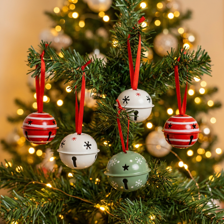 Set x 6 Cascabeles Christmas Joy