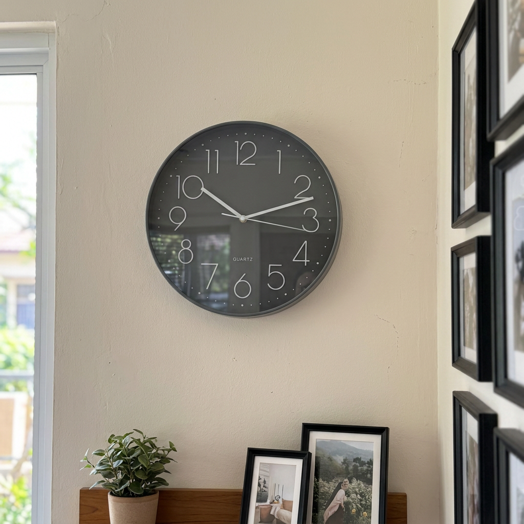 Reloj Studio Gris 30 cm