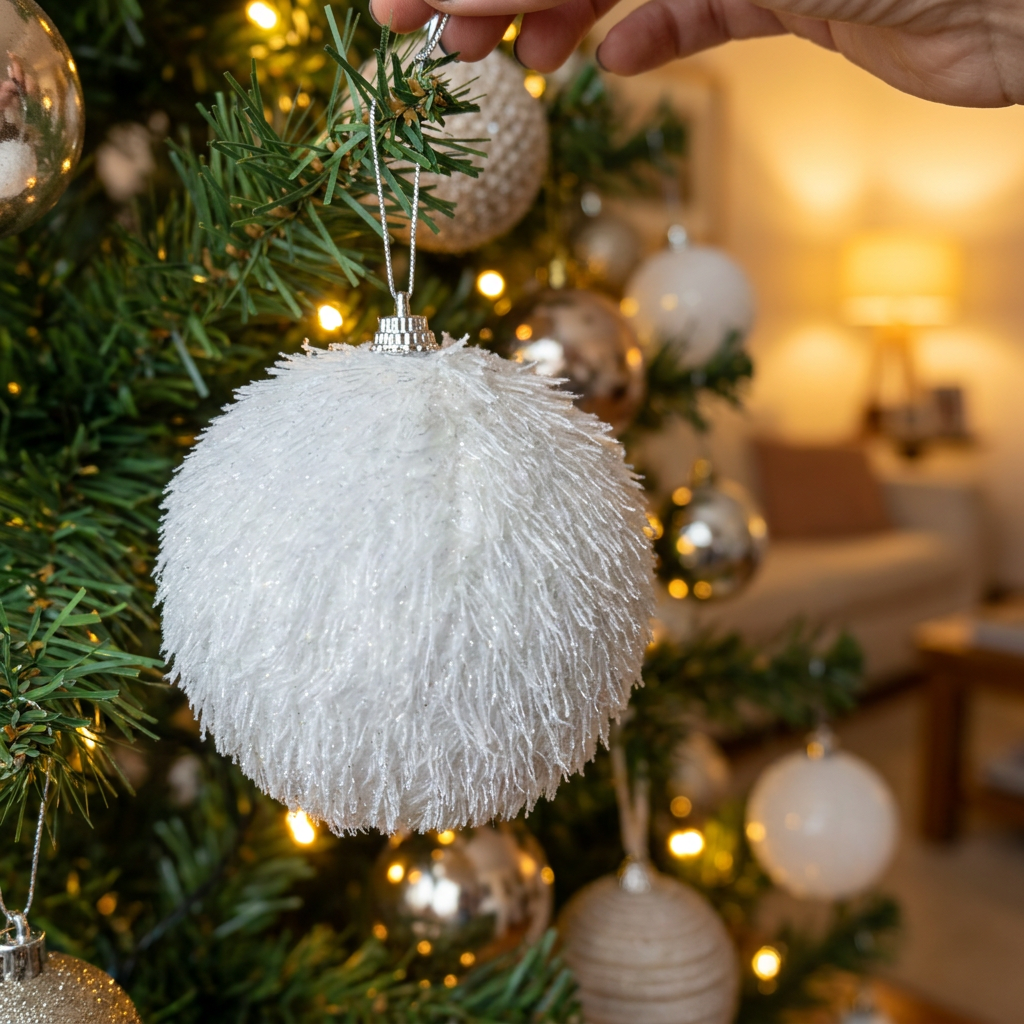 Esfera Snow 10 cm
