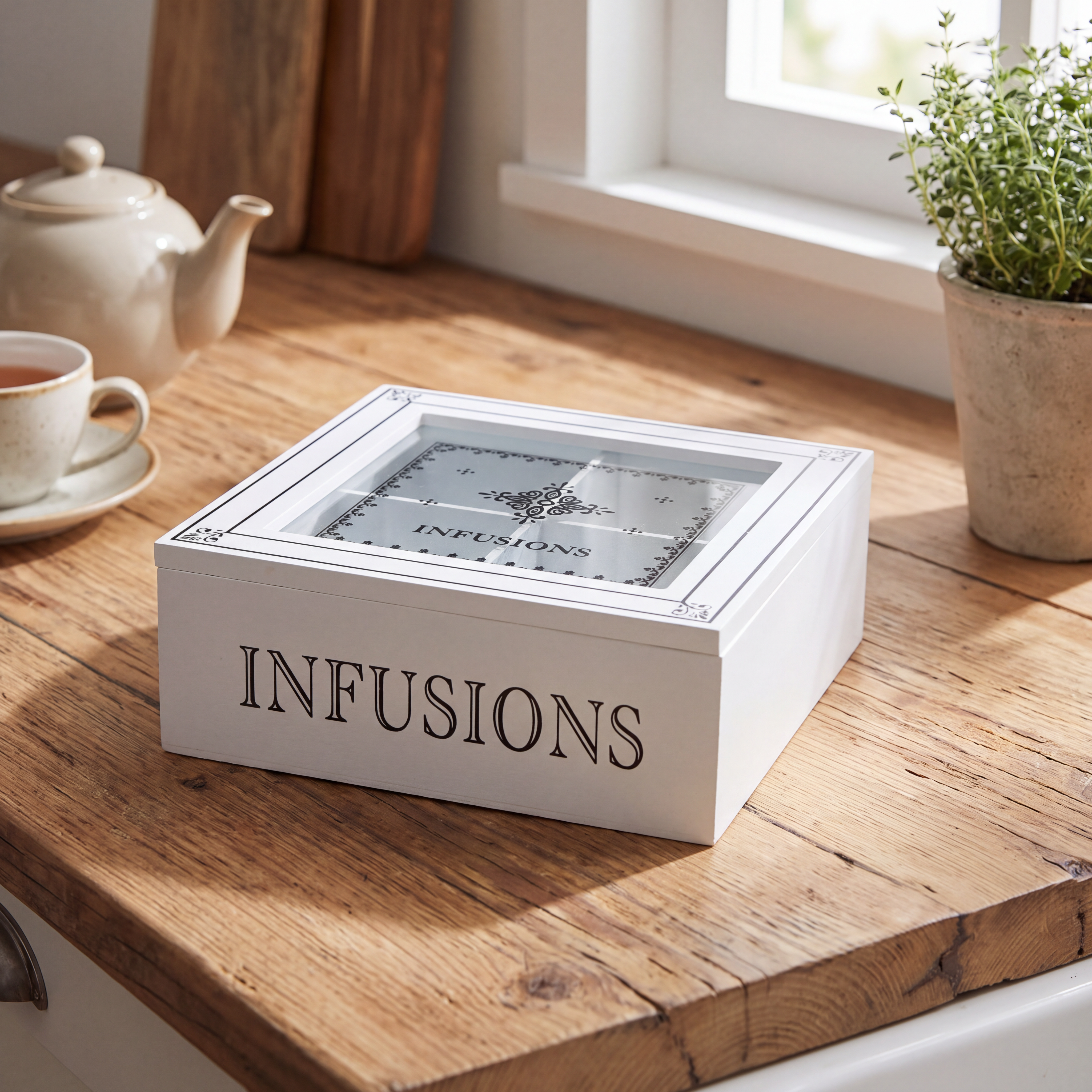 Caja de Te Infusions Mediana 18x18x7 cm