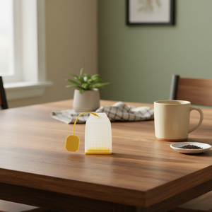 Infusor de Té Silicona Saquito Amarillo