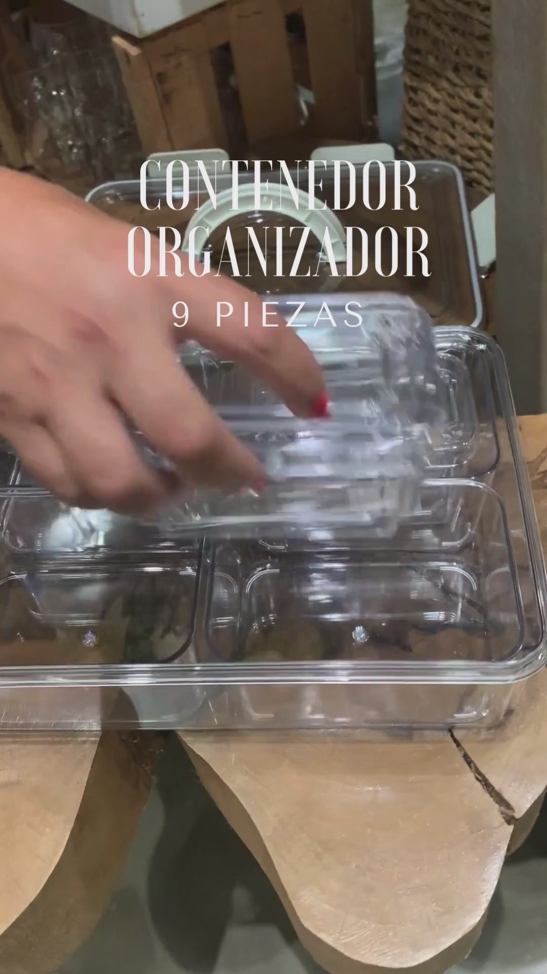 Contenedor Organizador x 9 White