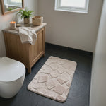 Alfombra de Baño Stone Soft Beige 40 x 60 cm